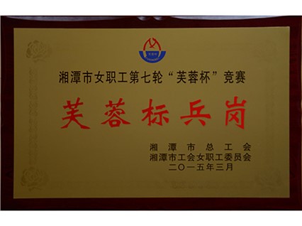 熱烈祝賀【韶山恒旺】榮獲“湘潭市芙蓉標(biāo)兵崗”稱號！